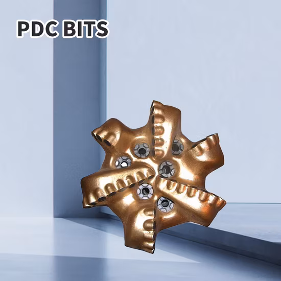 Las ventas directas de fábrica duraderas y de alta calidad se pueden personalizar 5 cuchillas PDC Broca PDC de 6 pulgadas para perforación de arenisca